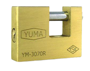 YUMA SARI KAPLAMA ASMA KİLİT - SAPLI SİVRİ